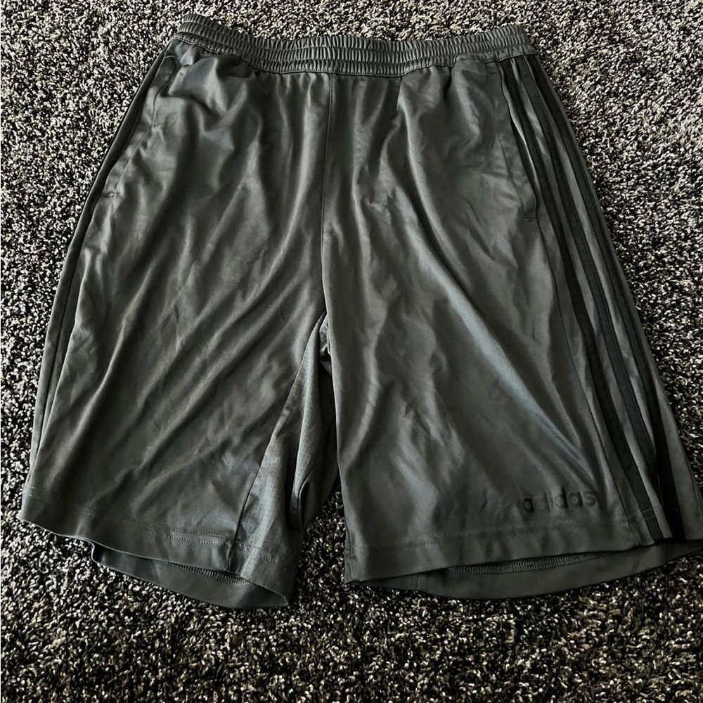 Adidas Men's Dark Gray Athletic Shorts